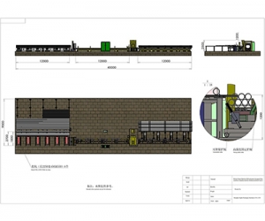 Steel tube packaging line