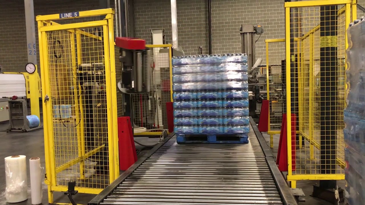 Automatic Pallet Stretch Wrapper With Rotary Arm Technology Wrapping