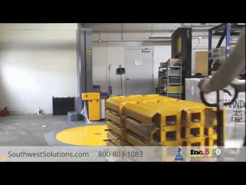 Remote Operated Film Stretch Wrapper Pallet Packaging