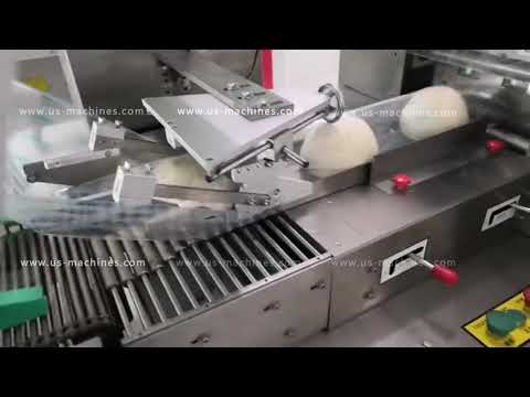 Automatic steamed stuffed bun bum bag flow horizontal film wrapping packing machine