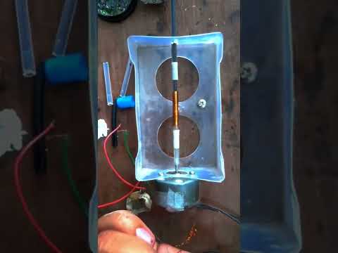 create wire wrapping machine and push switch at home