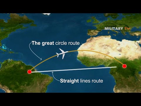 Why Airplanes Fly On A Curved Path