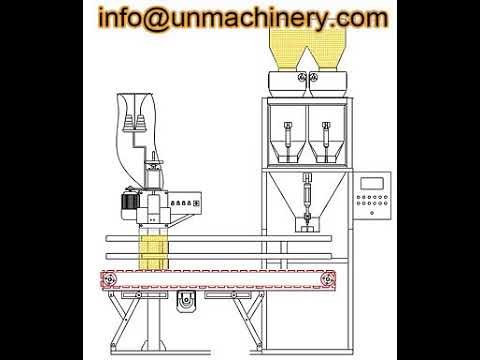 Granule 500g-5kg Grain Rice Sugar Packing Bagging Machine working principle video