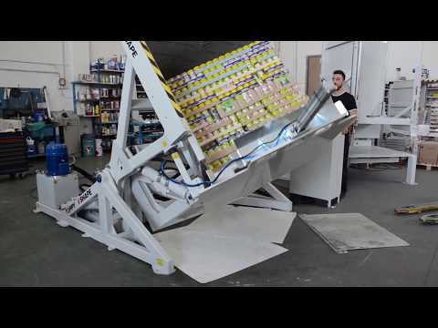 Pallet changer - TOPPY V-SHAPE (internal covering in stainless steel)