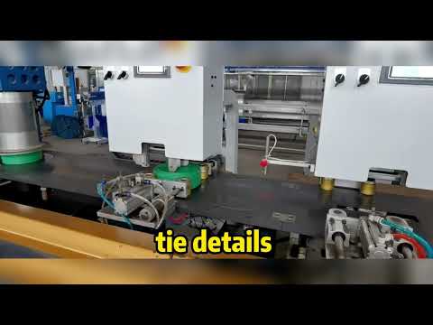 automatic cable coiling machine and 2 tie way