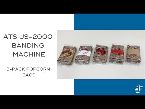 3-Pack Popcorn Bags Bundled with Felins Banding Machines