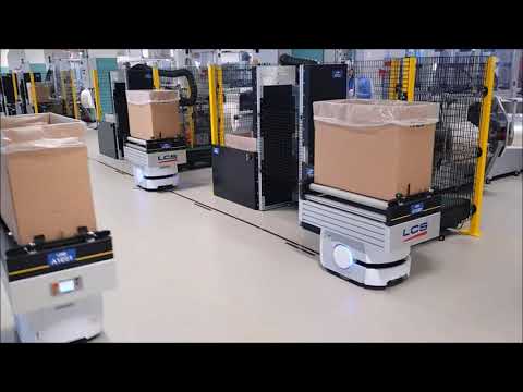 Material handling solutions with autonomous mobile robots