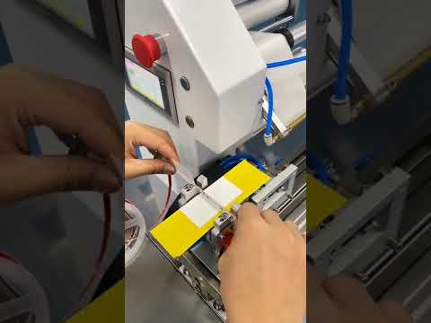 Semi automatic LED light cable label fold labeling machine label applicator