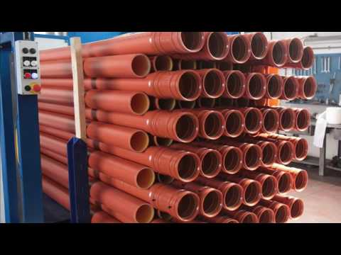 automatic socket pipe bundling machine, atuomtic palletizer for pipe, socket pipe stacking machine