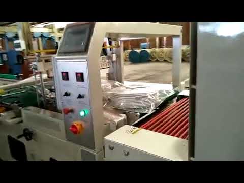 cable wire winding and strapping machine with shrink wrap machine