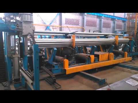 steel tube bundler and strapping machine