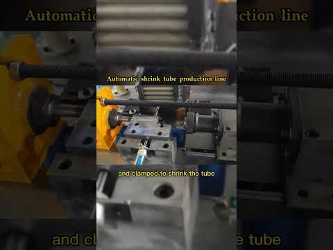 Full-automatic feeding and discharging tube shrinking machine#Pipe end molding machine#shorts