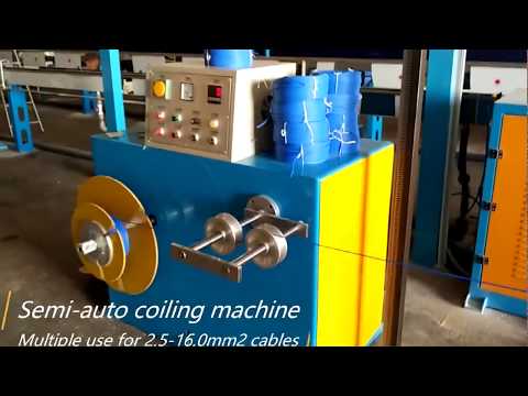 semi automatic electrical wire coiling machine for cable