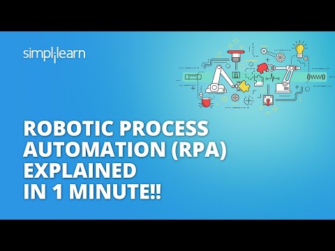 Robotic Process Automation Explained In One Minute! | What Is RPA? | #Shorts | Simplilearn