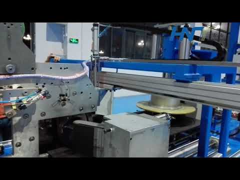 cable coiling and wrapping machine