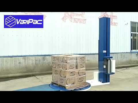 Semi-automatic pallet wrapping machine