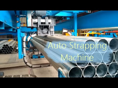 Auto strapping machine for round steel pipe, square steel pipe