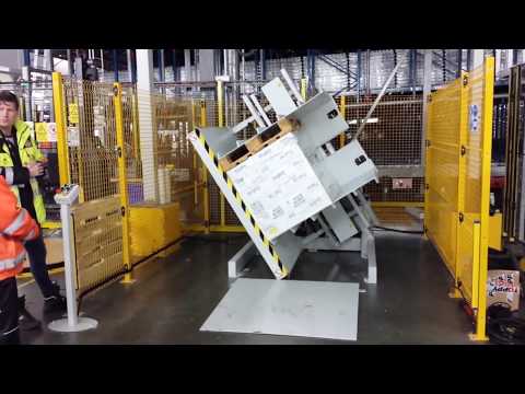 Pallet turner - TOPPY INVERTER floor level (medical boxes)