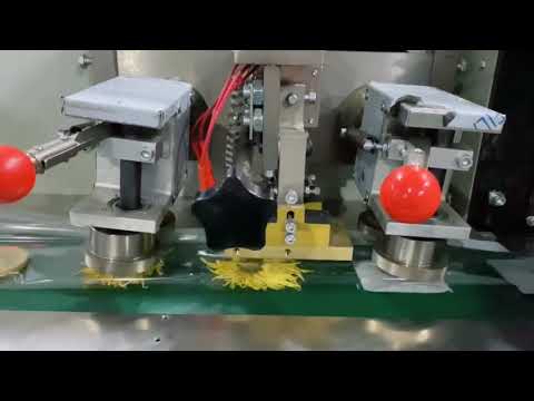 Lemon flow tea bag horizontal automatic bag film wrapping sealing packaging machine testing video