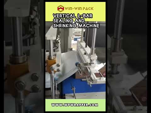 automatic vertical l-bar sealing and shrinking machine for carton #shrinking machine #win-win pack