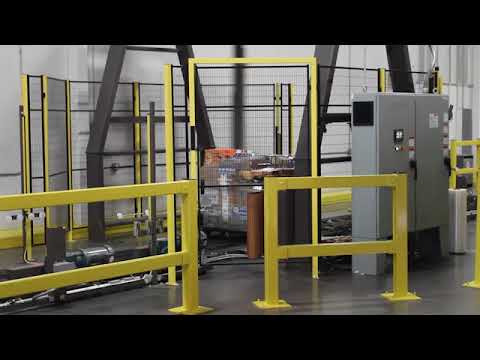 MA “Beer Wrapper” w/ LoPro Conveyor Running Single Pallets - Specialty Stretch Wrapper