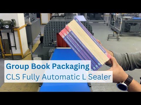 Group Book Packaging | CLS Fully Automatic L Sealer &amp; Tunnel Combination Shrink Wrapping Machine