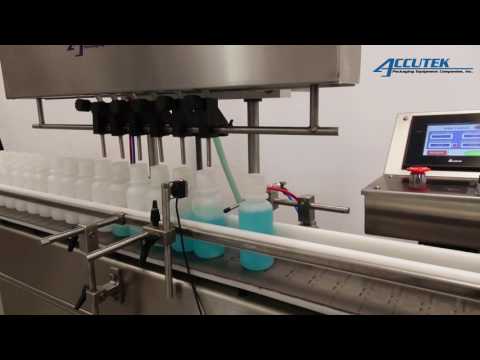 Automatic Timed Flow Pinch Filler - Auto Pinch Series - Accutek Packaging Equipment Companies, Inc.