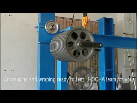 How to pack the cable with automatic coiling and wrapping machine