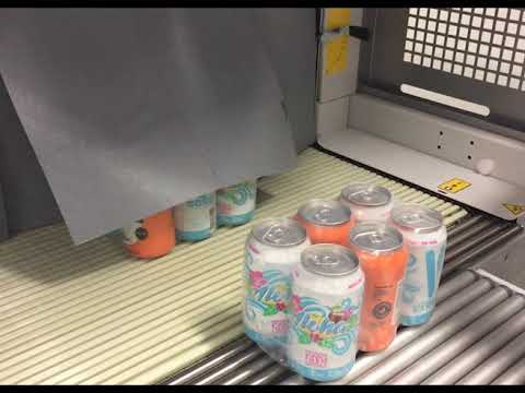 Shrink Wrapping unsupported and supported beer cans