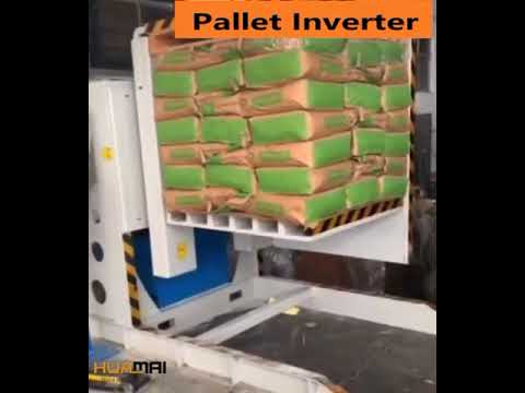 Pallet Inverter Work With Bag Load Pusher