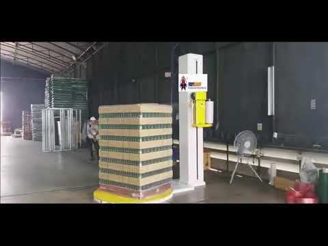 Pallet stretch wrapping machine