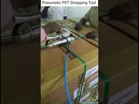 PACKINDIA | Efficiency and Ease: Pneumatic Pet Strapping Tool for Secure Packaging