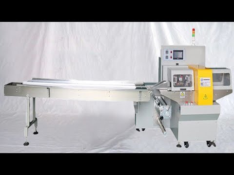 stainless steel pipes flow wrapping packaging machine horizontal packer 鋼管枕式包裝機