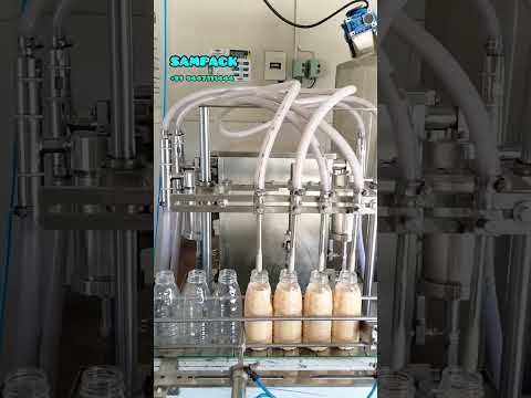 Automatic Bottle filling machine | 4 Nozzle liquid filling machine | Automatic Juice filling machine