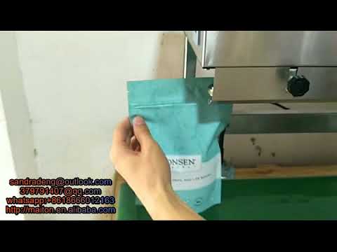 Automatic zipper plastic bag sealing machine sealer