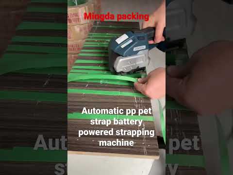 One button auto battery powered strapping machine tools