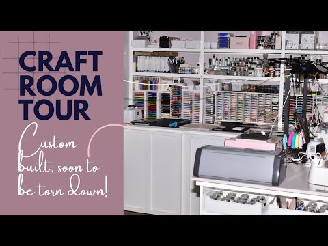 Custom Built Craftroom Tour - Soon to Be Demolished and Ikea Products Added!