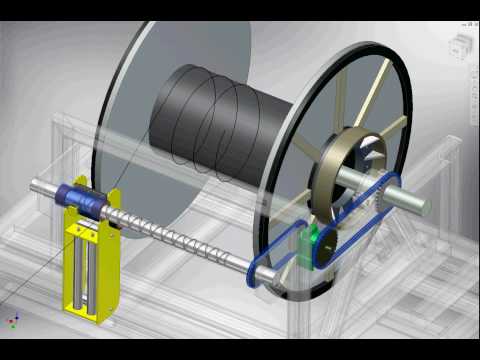 Rope Winder Dynamic Simulation using Inventor from B&amp;D Manufacturing