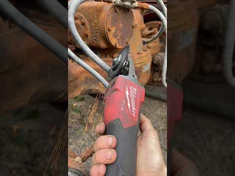 Cutting a 70 year old trucks brake lines open for science