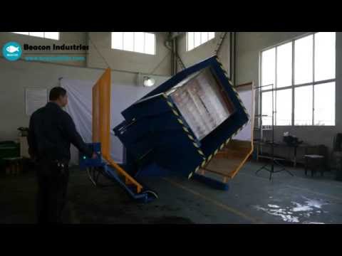 Pallet inverter machine video