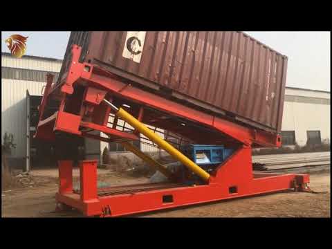 20 Ft hydraulic container tilter machine