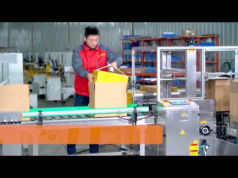 Stainless steel carton erector ,carton sealer,strapping machine line