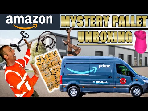 😵😲AMAZON MYSTERY PALLET UNBOXING SOME ITEMS ARE ADULT THEMED 😲😵