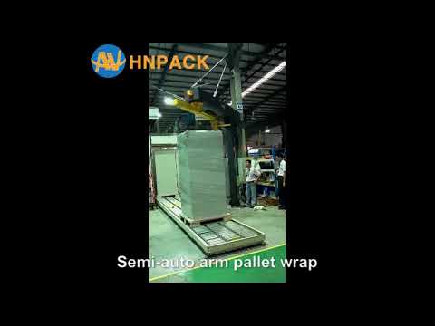 Hennopack semi auto rotary arm pallet stretch wrapper