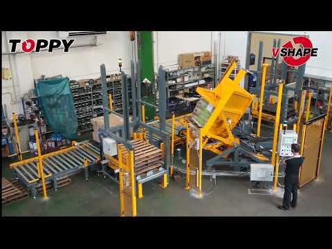 Pallet changer &quot;V-Shape Logy&quot; (PLASTIC to GMA PALLETS)