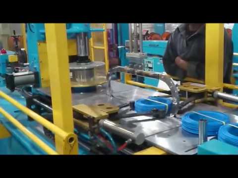 Automatic cable wire coiling machine+strapping machine+shrinking machine