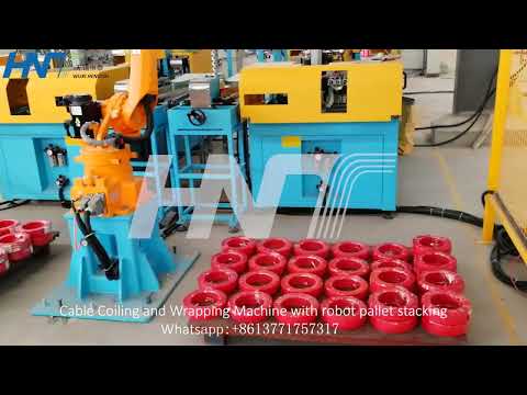 Cable Coiling and Wrapping with robot stacking