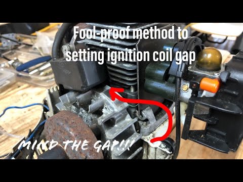 How to set ignition coil gap on your gas trimmer or blower!