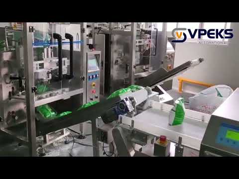 Fully automatic powder pouch bag packaging machine production line