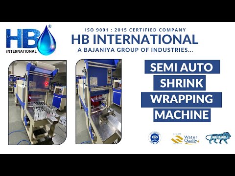 semi auto shrink wrapping machine by HB international (9727943972) Ahmedabad Gujarat India